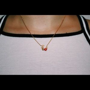 Anthropology flower necklace